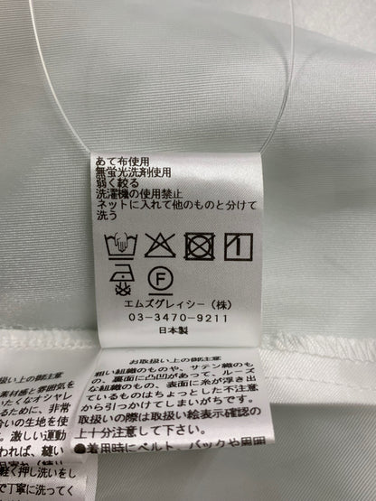 エムズグレイシー 511328 ワンピース 40 グリーン チェック リボン 光沢 ITPUUPM2U9E2