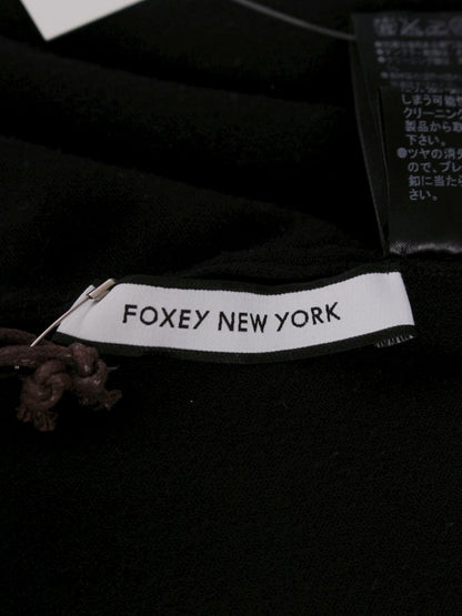 フォクシーニューヨーク カーディガン ツインフェイス 33065 40 ブラック IT5N45H2C1YW