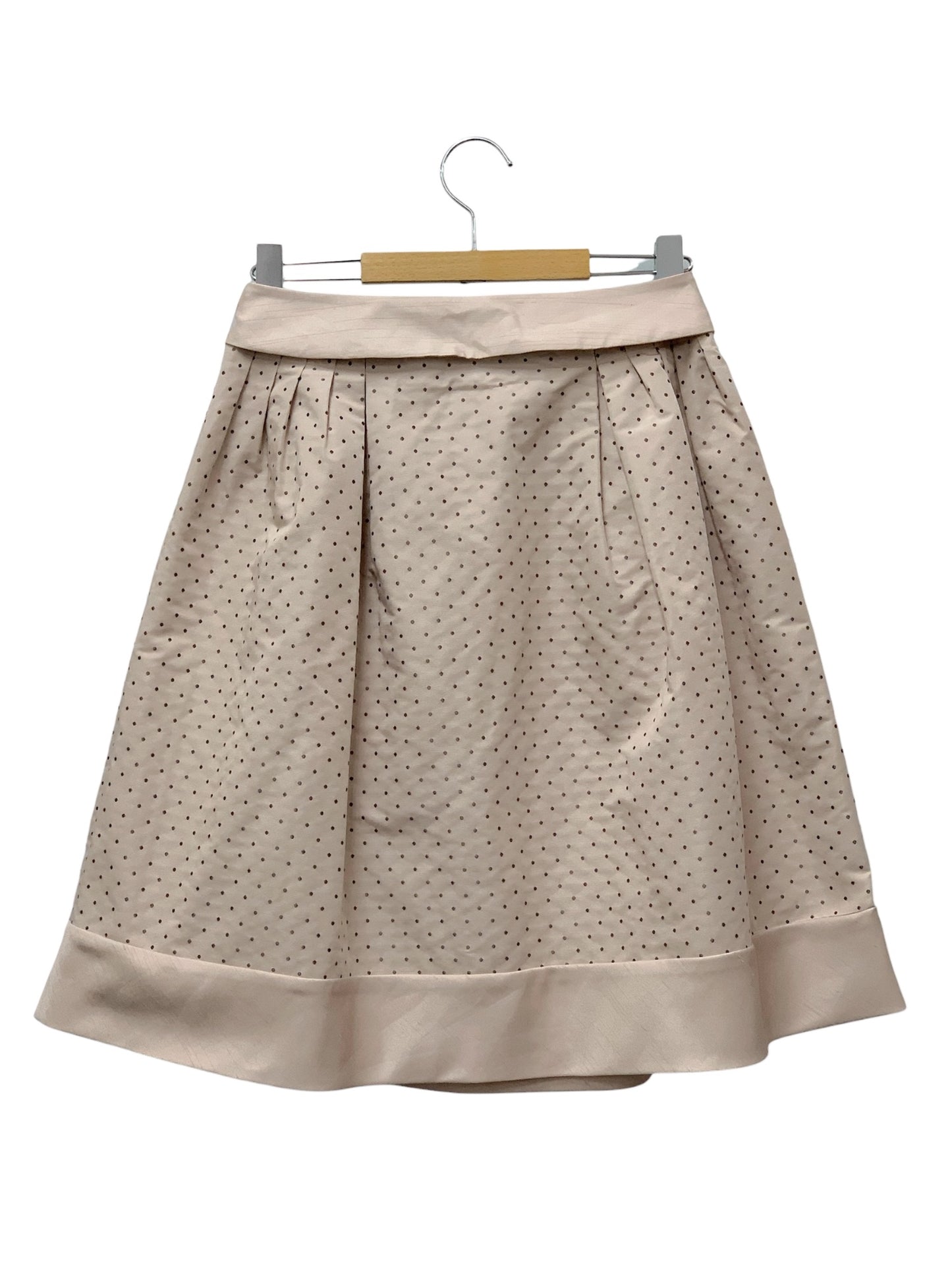 トゥービーシック W5S70-203-12 スカート 40 ピンク ドット フレア ITLXD9Y01DS0 【SALE】