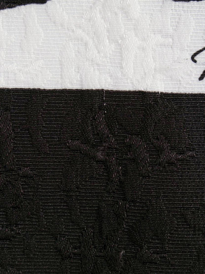 エムズグレイシー 911124 ワンピース 38 ブラック 花 ラインストーン IT3ZSBNXNRO0