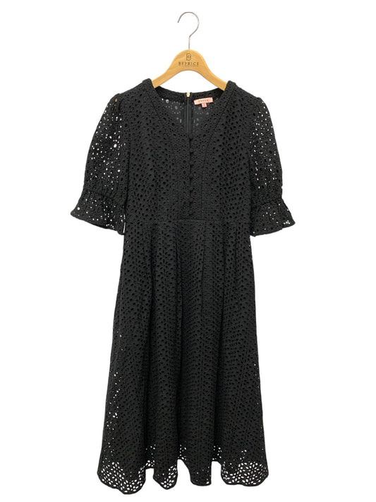 トッカ ZELLIGE ドレス OPTOCS0390 ワンピース 2 ブラック レース パンチング ITZDCVOWRIDG