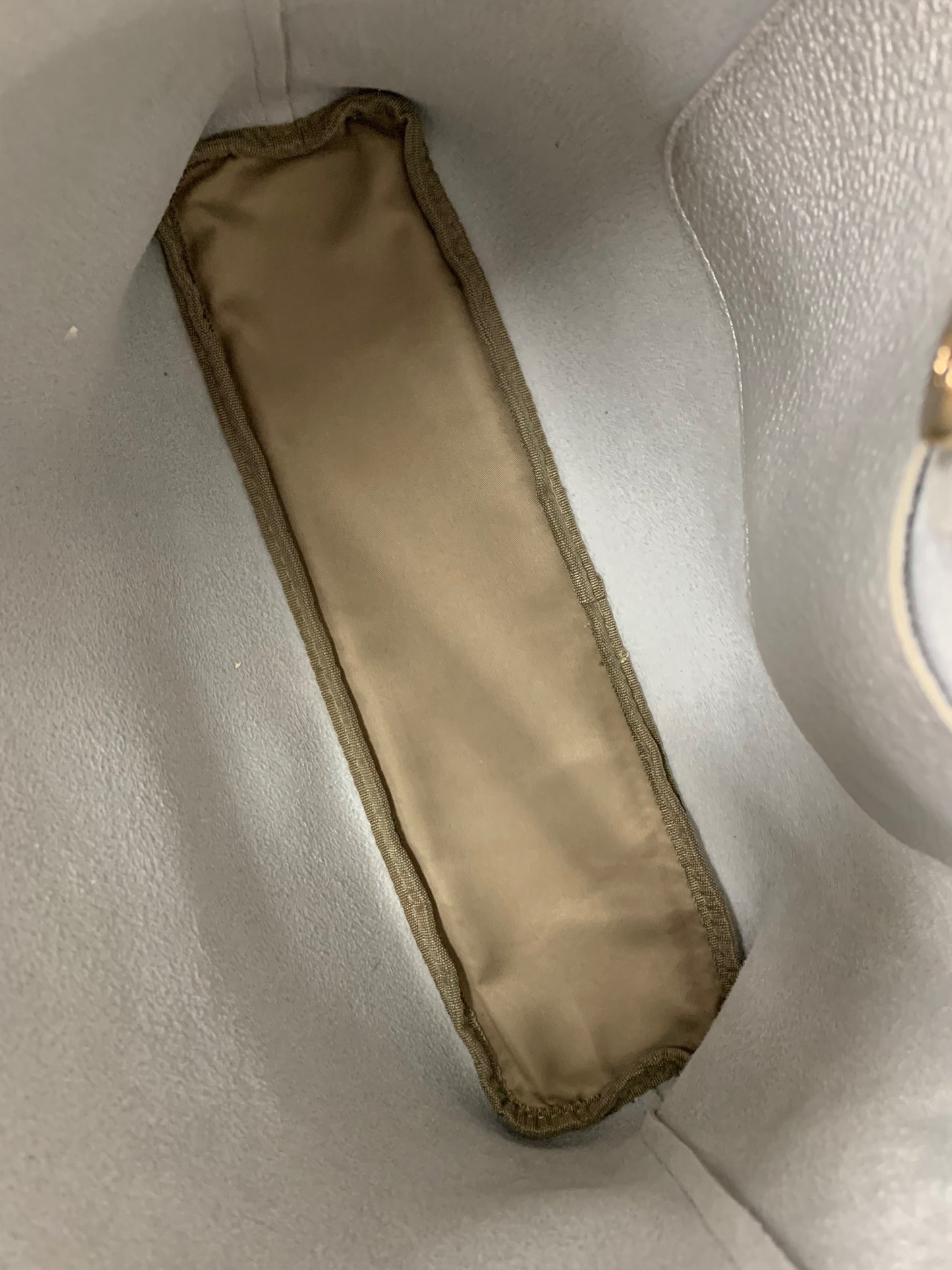 エムズグレイシー フリンジリボントートバッグ 394304 シルバー IT3Y18A3RXV3