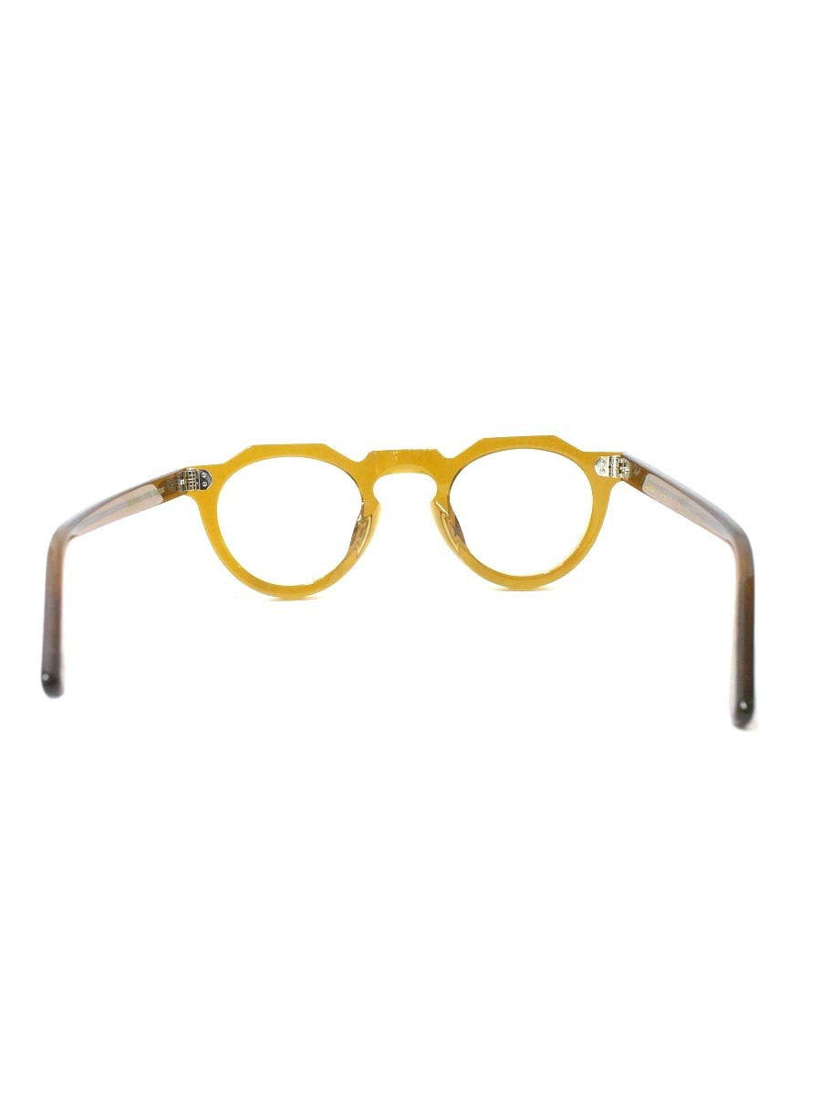 レスカルネティエ Pica メガネ ブラウン セルフレーム クラウンパント IT6C07W0PD2S