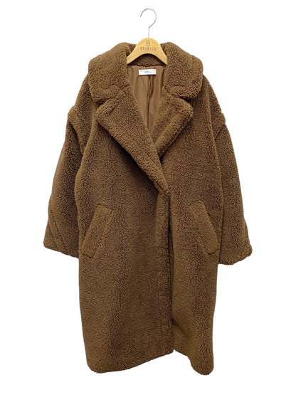 ミスジェイ フェイクファー テディベアコート 63828825 ボアコート 38 ブラウン ITUJOUECHOAD 【SALE】