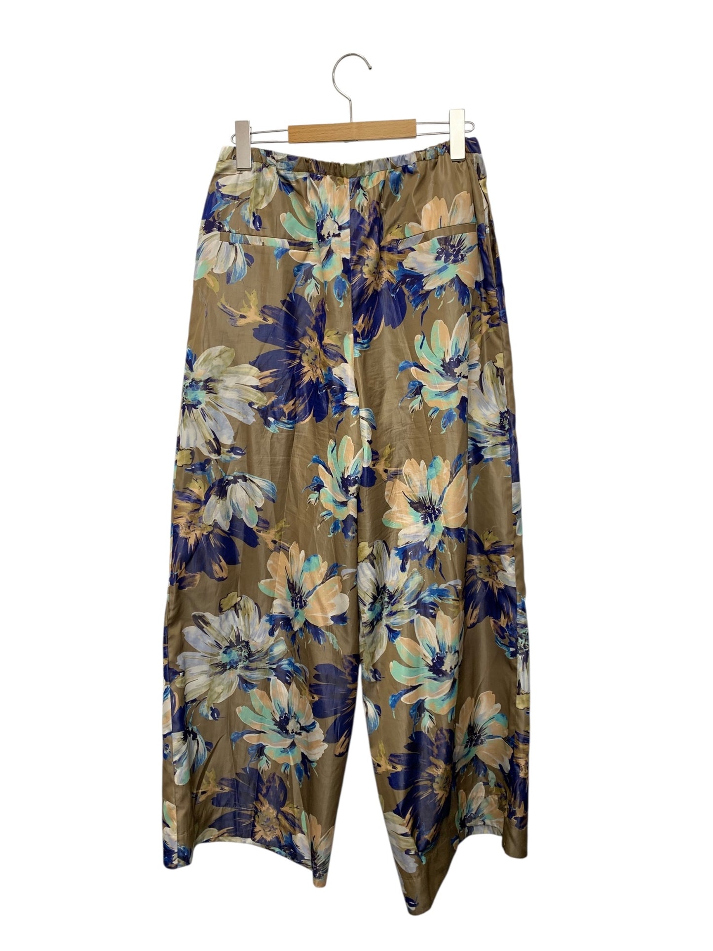 エブール 3710600520 ワイドパンツ 36 ベージュ フラワー ITRJV6KV4PUA