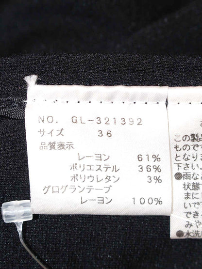 エムズグレイシー 321392 ワンピース 36 ブラック リボン IT22M6NSL4I8