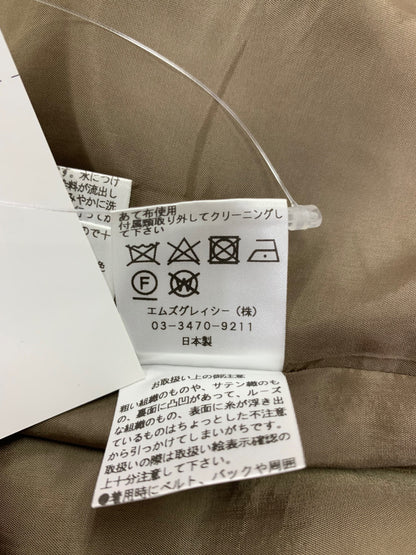 エムズグレイシー 817503 スカート 40 ブラウン モノグラム柄 ベルト付き ITQRKB6KJGCG