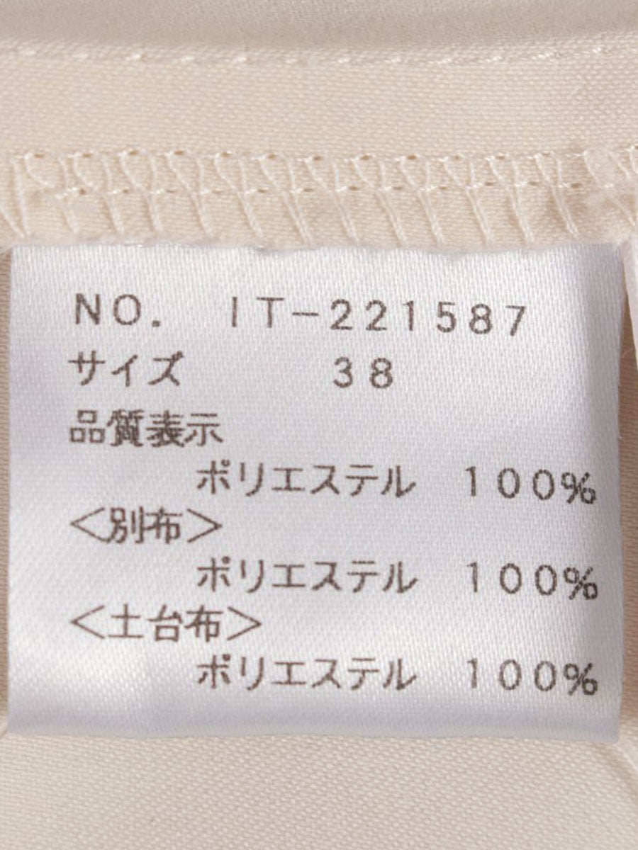 エムズグレイシー 221587 ワンピース 38 アイボリー ハートモチーフ ITOO8KU6R88O