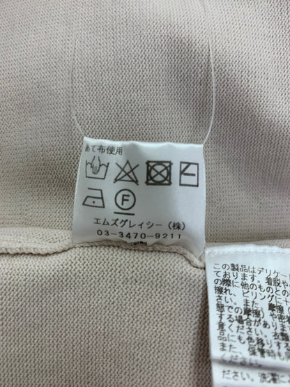 エムズグレイシー 218313 ワンピース 36 ベージュ エストリボン パフスリーブ ITJX0BYSLOVU