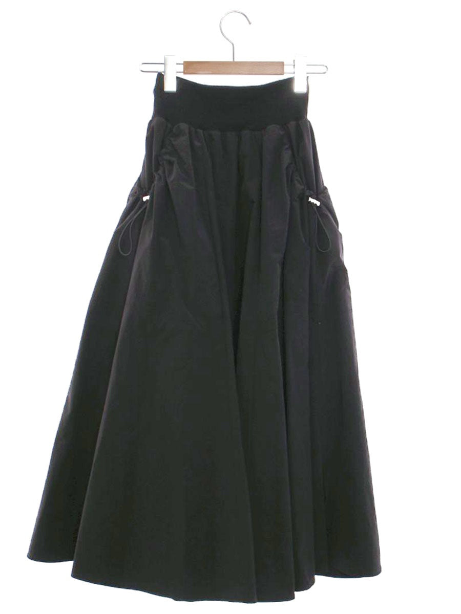 フェンネル 002583 スカート F ブラック ニットウエスト フレア ITITHSFQ0690
