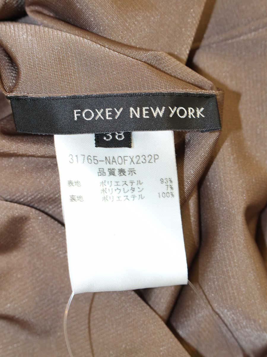 フォクシーニューヨーク レイニーシュシュ 31765 ワンピース 38 ブラウン ITJDC8PNI2E2