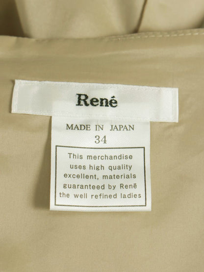 ルネ 6636101 ワンピース 34 ベージュ 袖バルーン ITKO7KSYG6YW 【SALE】