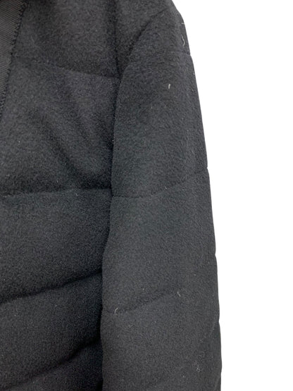 ルネ 6738740 ダウンジャケット 38 ブラック フード フォックスファー ウール IT75AHEYPK22