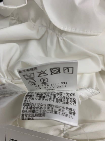 エムズグレイシー 515331 チュニック 38 ホワイト フレア リボン IT5SPOA655D4