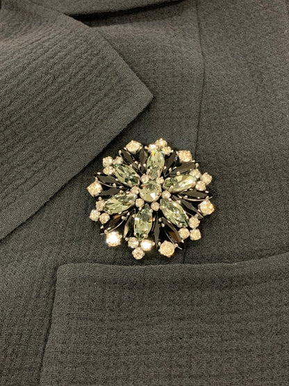 フォクシーブティック Duke デューク 41302 ジャケット　ブローチ付き 42 ブラック ITUBG74N3XWN