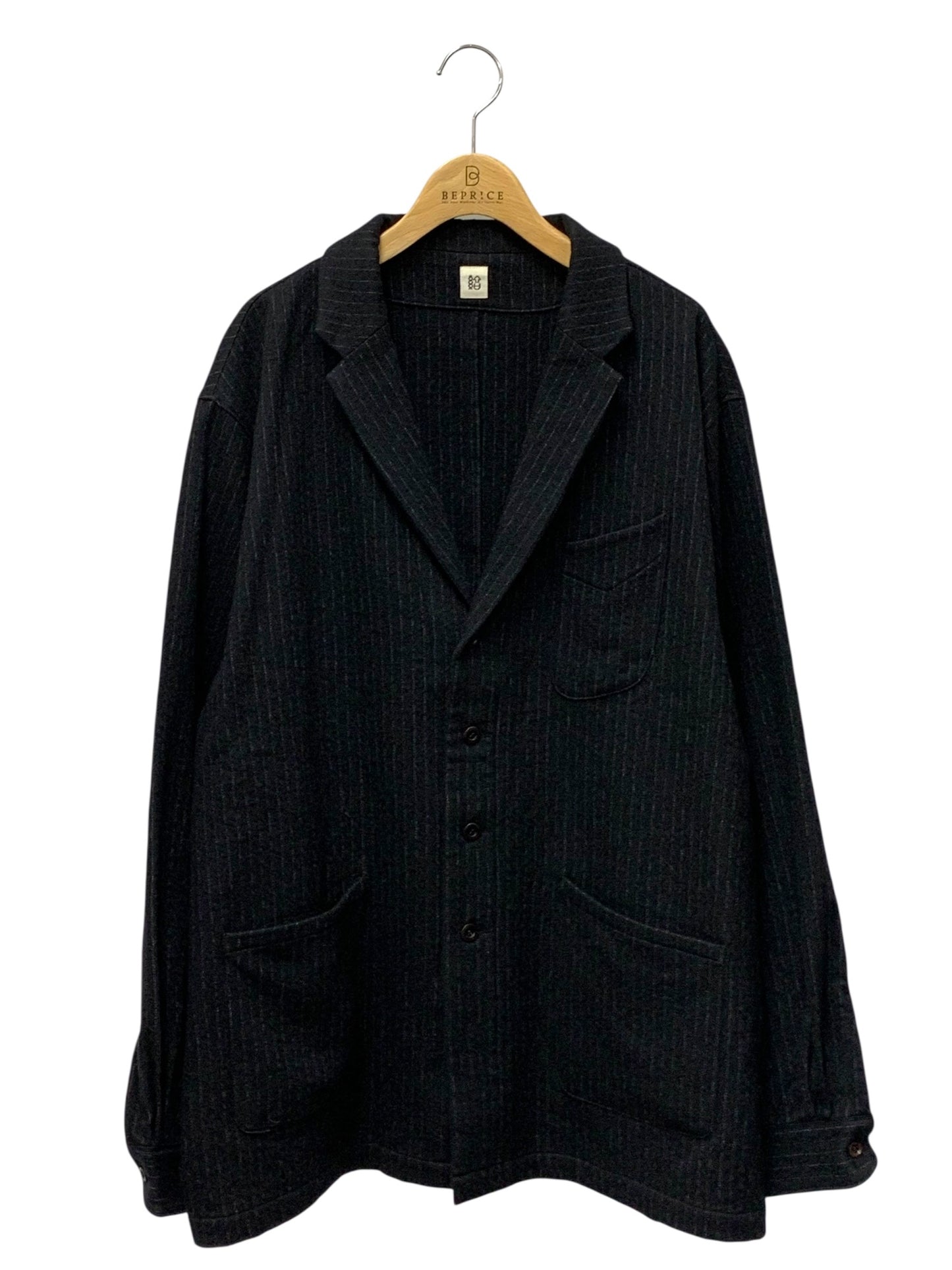 結 ユイ EASY JACKET BLACK PIN ST YEJ-003 ジャケット 3 ブラック ITAVZXR7N9NG