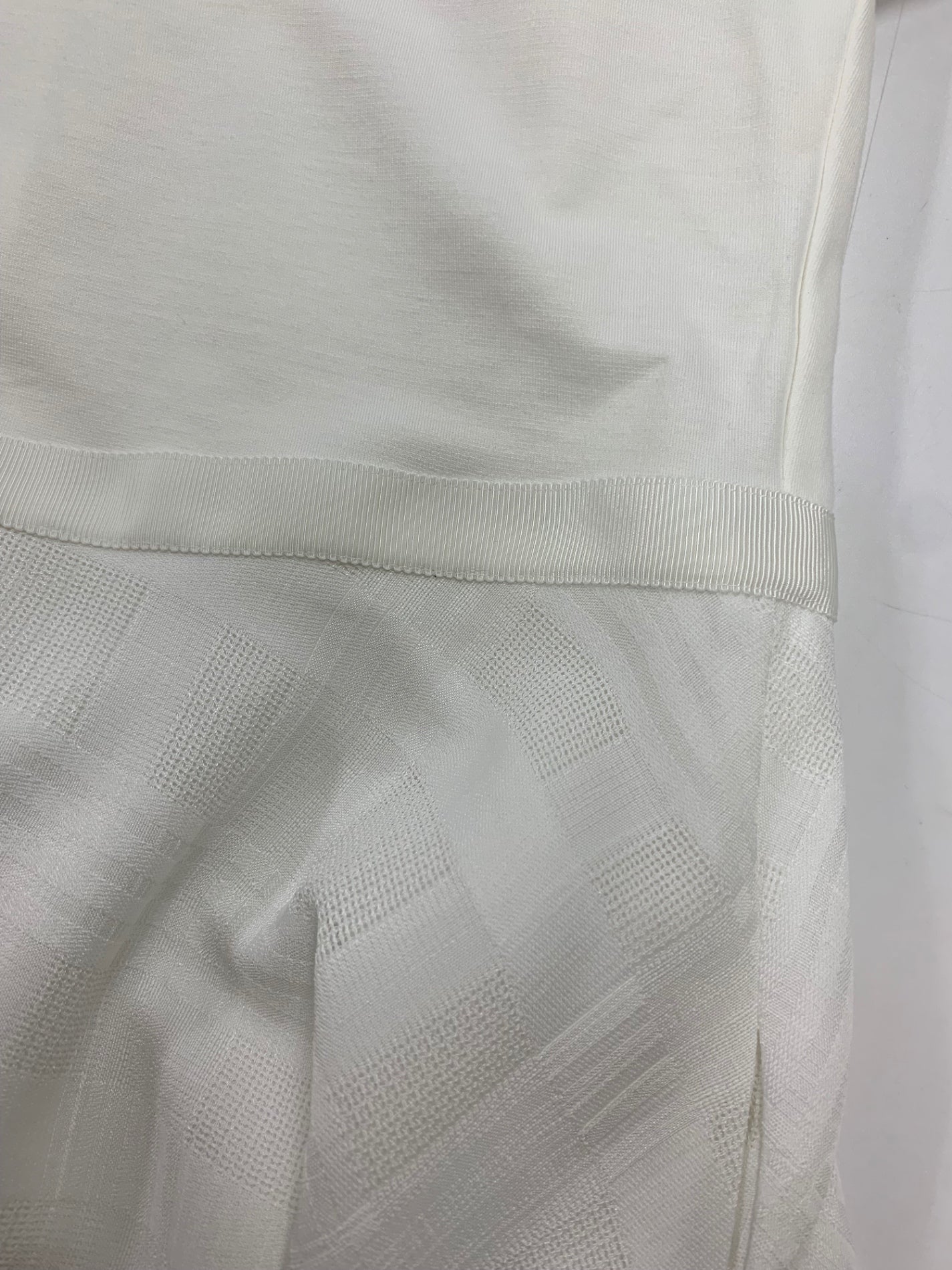 フォクシーブテック ドレス カリーナ 43481 ワンピース 40 ホワイト チェック ITS278DYTM2Q