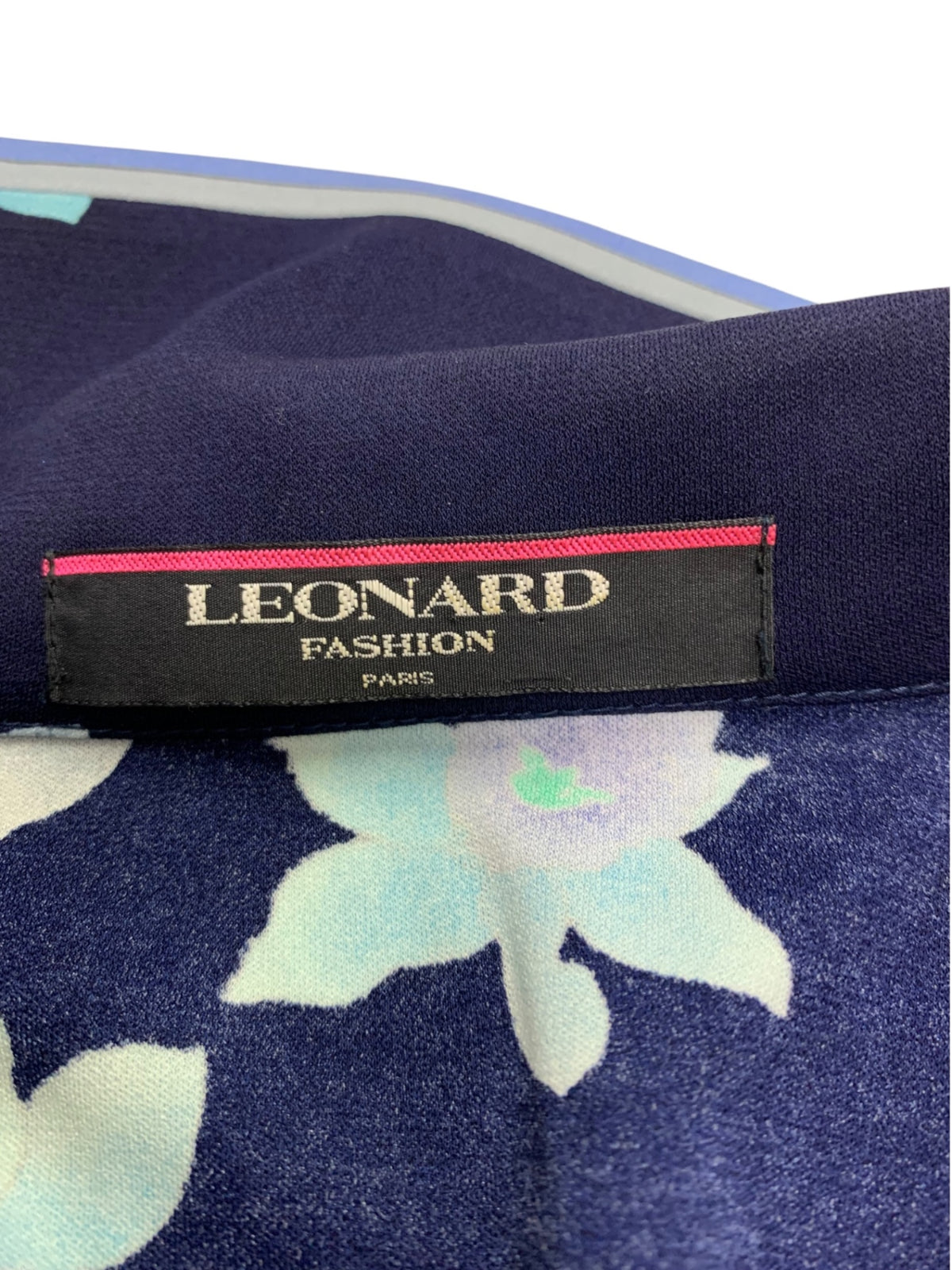 レオナールファッション 0131504 テーラードジャケット L ネイビー カンカン素材 ITDIBLSJQFN4