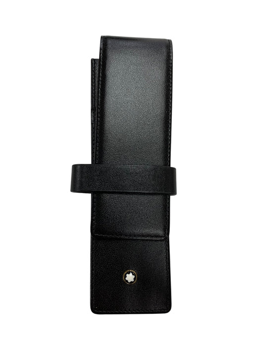 モンブラン マイスターシュテュック 14311 ペンケース ブラック 2本挿し ITQ7JE6HQWYO