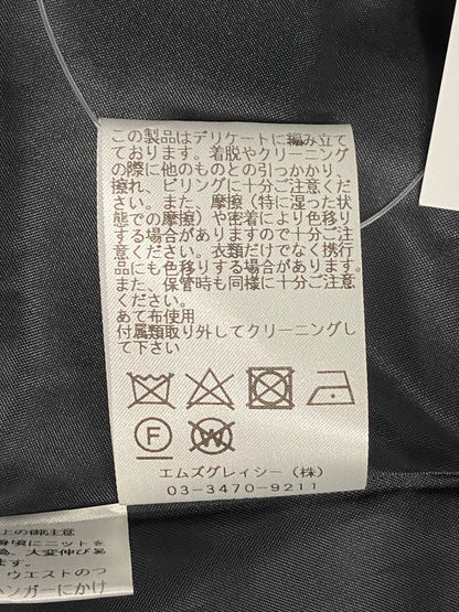 エムズグレイシー タフタスカートドッキングドレス 411509 ワンピース 38 ブラック ニット 切替 ITAWU9LNU8PU
