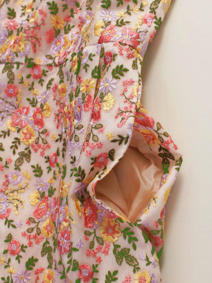 トッカ OPTOHW0320 ワンピース 00 ピンク フラワー 刺繡 IT3BBS1G4B40