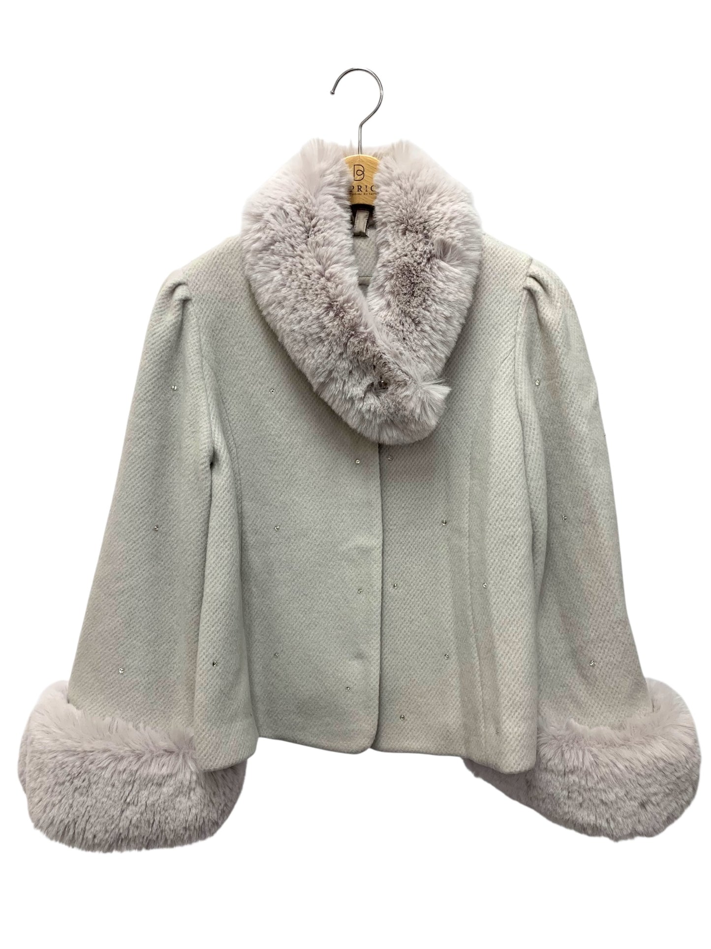 トゥービーシック W5725-616-06 ジャケット X グレー フェイクファー ビジュー ITV4TWI8B7V4 【SALE】