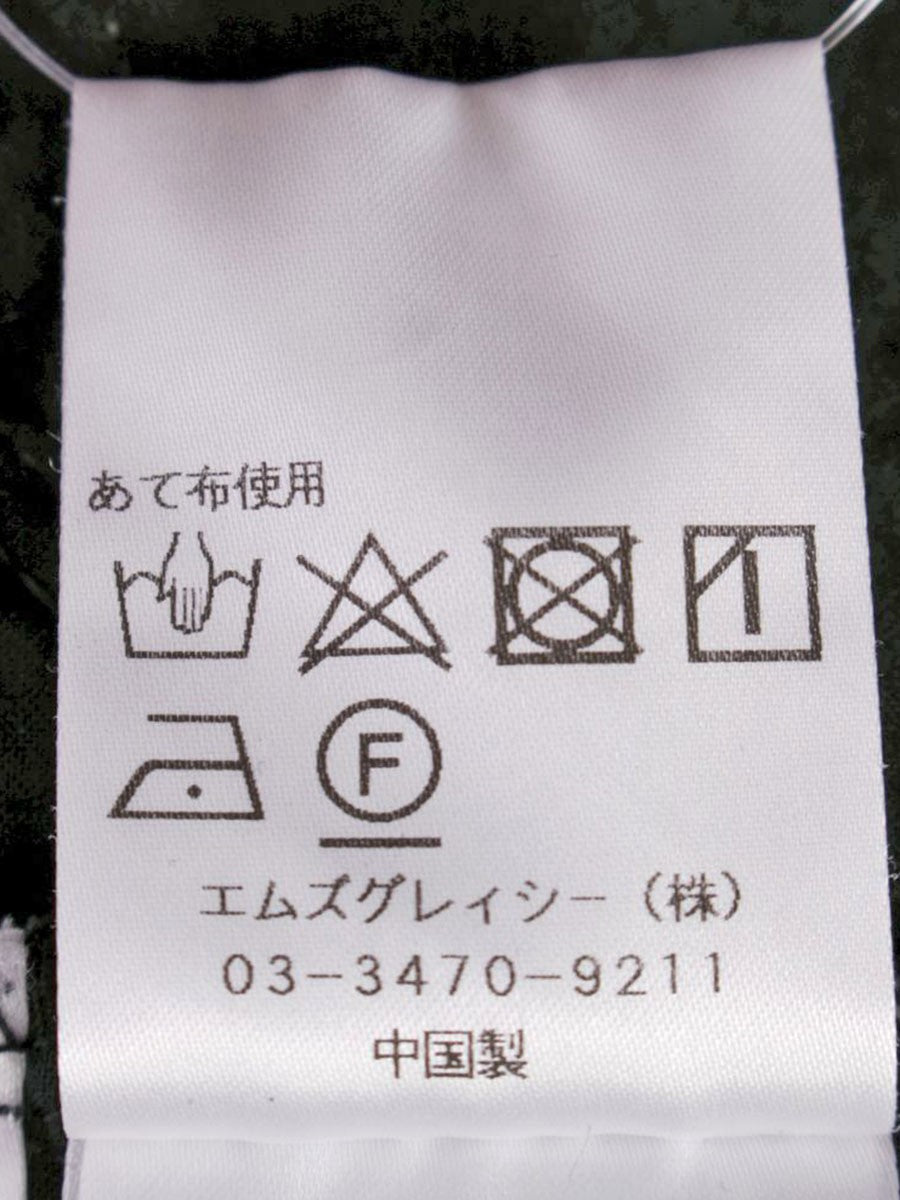 エムズグレイシー 刺繍入りチュニックカットソー 415333 トップス 38 ブラック フラワーモチーフ ITMQJDQVLDRW