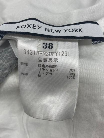 フォクシーニューヨーク collection COMBO JERSEY DRESS 34318 ワンピース 38 ホワイト フレア IT8UHH027J02