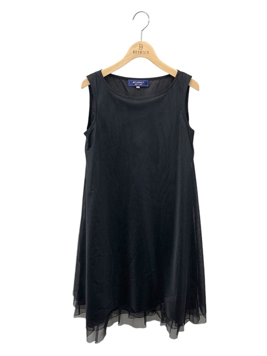 エムズグレイシー Sheer Tank Dress 911125 ワンピース 38 ブラック ITSWK82CBVU9