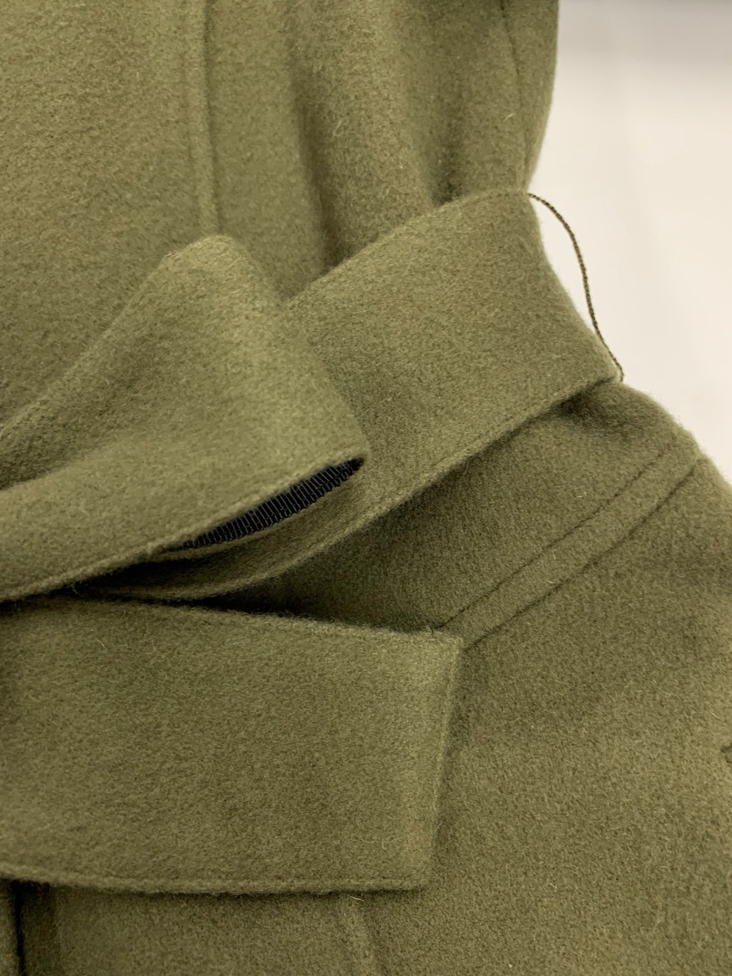 エムズグレイシー 729535 コート 38 カーキグリーン ウール IT1YPRT7XC64