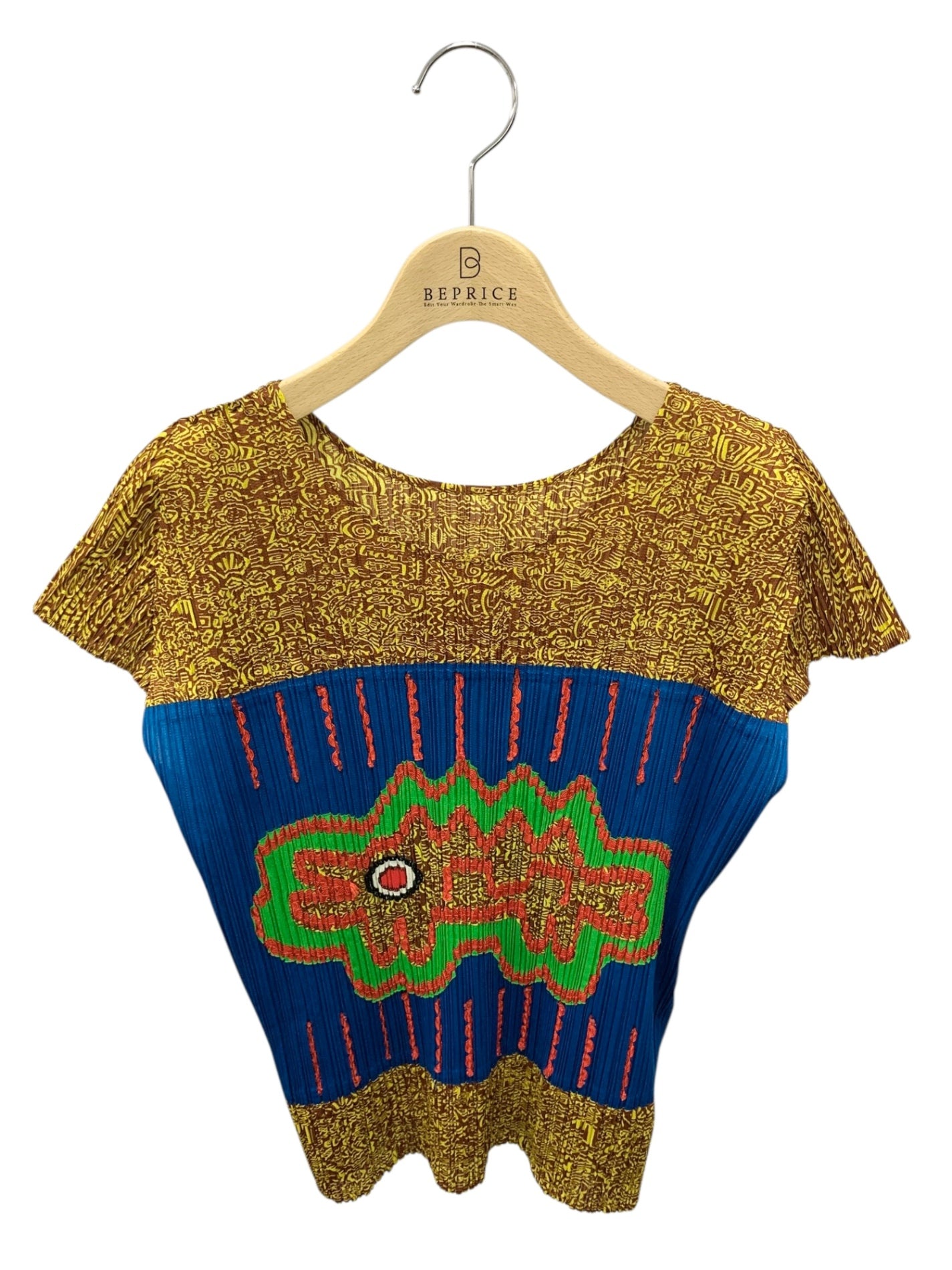 プリーツプリーズイッセイミヤケ PP91-JK731 トップス アジアン柄 3 マルチカラー ITHWIEJ34VWO 【SALE】