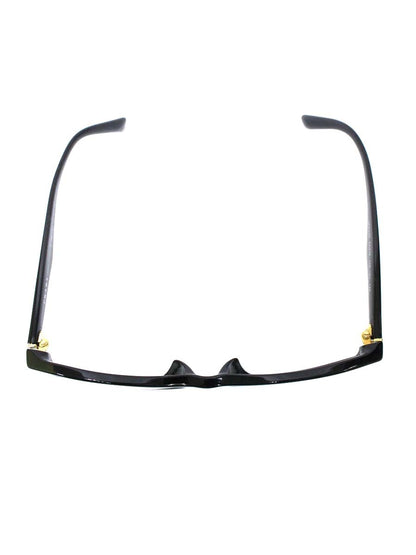 プラダ VPR02S メガネ ブラック/ゴールド ロゴ セルフレーム IT2IQJ705XID