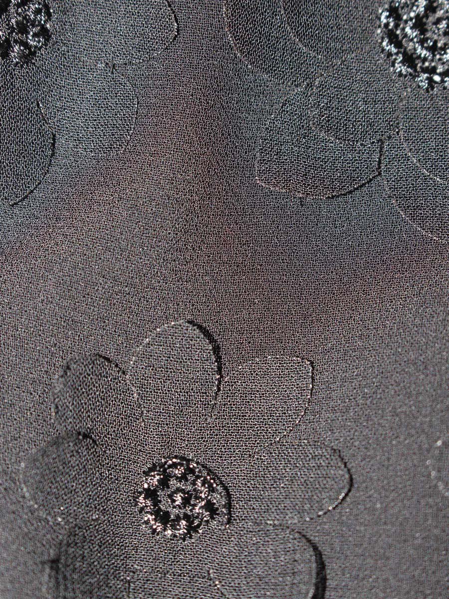 エムズグレイシー 625344 Tシャツ カットソー 38 ブラック フラワーモチーフ ITV8BVBKYKAN