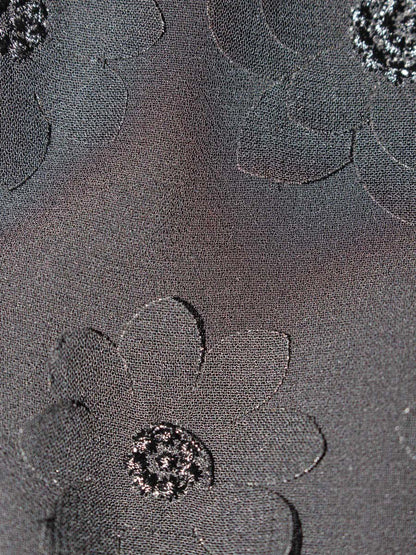 エムズグレイシー 625344 Tシャツ カットソー 38 ブラック フラワーモチーフ ITV8BVBKYKAN