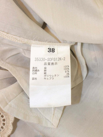 フォクシーブティック 35330 ワンピース 38 ベージュ ワンピース リネンフラワー ITKFNKBYB2UK
