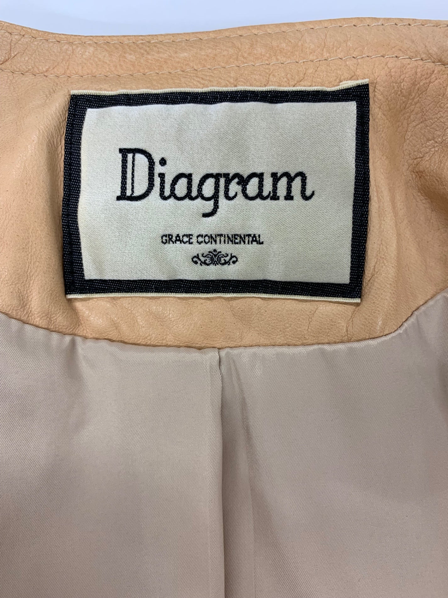ダイアグラム 36104053 レザージャケット 36 ベージュ ラムレザー IT17Q1YUSEX4 【SALE】
