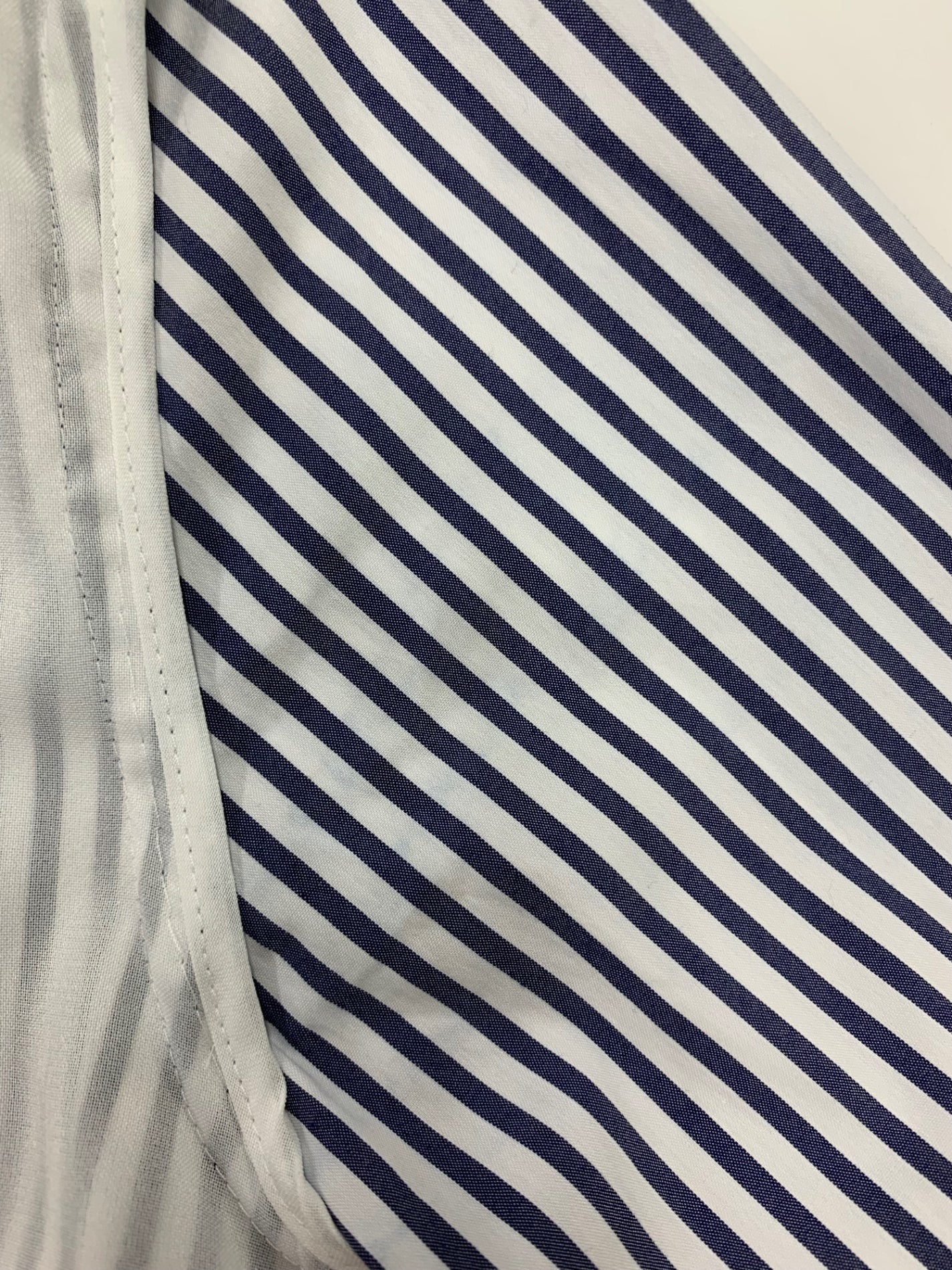 フォクシーニューヨーク DRESS SUMMERRUFFLE サマーラッフル 40096 ワンピース 38 ネイビー ストライプ ITUSMXS7KBEE