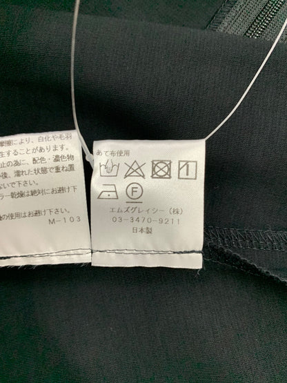 エムズグレイシー 411356 ワンピース 40 ブラック ギンガムチェック リボン ITE0M7LXRBBK