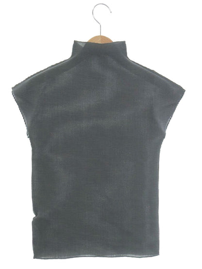 ミーイッセイミヤケ MI21FK003 プルオーバー カーキグリーン ボトルネック ワッフルプリーツ ITJ4GGHYPEA2