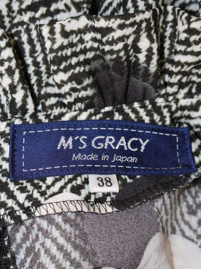 エムズグレイシー 010510 シャツ ブラウス 38 マルチカラー フラワーモチーフ パールボタン ITSLYN0RZUD0