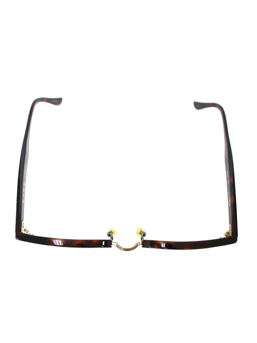 金子眼鏡 VINTAGE KV-27 RDDE メガネ ブラウン/マットゴールド ハーフリム IT348KMKPVFS