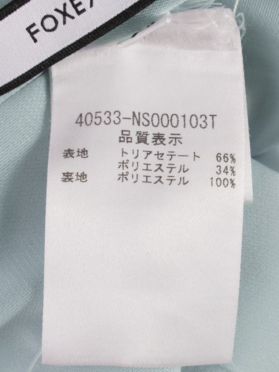 フォクシーニューヨーク 2way モッズドレス 40533 ワンピース 40 ブルー IT5CPR67J724