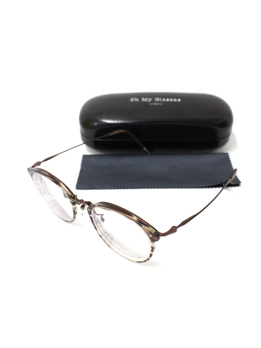 オーマイグラス東京 OMG150 眼鏡 ブラウン メガネ HANK ITWTNTV7D4Z4