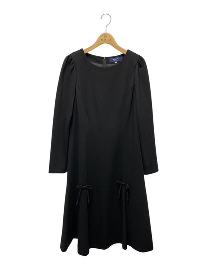 エムズグレイシー 311613 ワンピース 40 ブラック リボン ストレッチ素材 ITZYBR6PNNV4