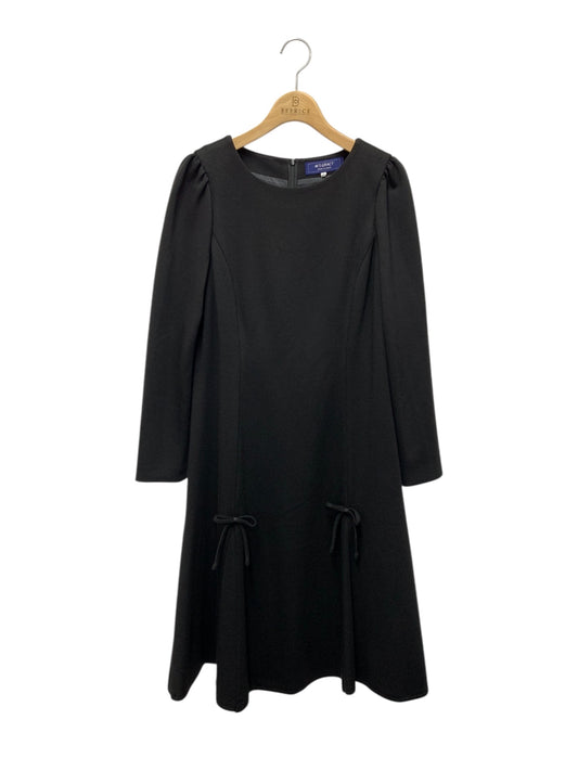 エムズグレイシー 311613 ワンピース 40 ブラック リボン ストレッチ素材 ITZYBR6PNNV4