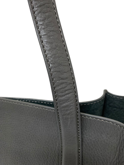 ヒロフ トートバッグ グレー レザー ITQHK249R1J0