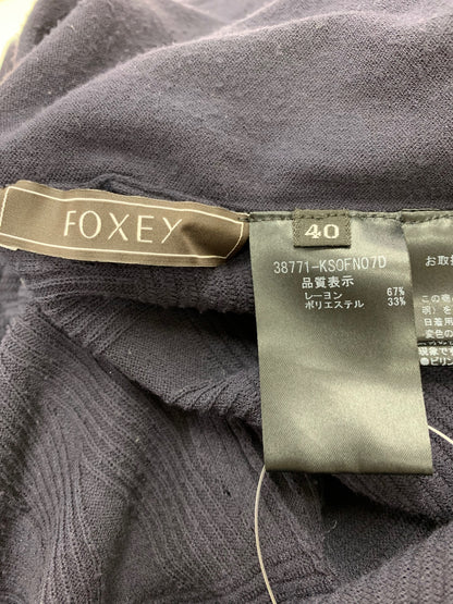 フォクシーブティック 38771 ワンピース 40 ネイビー ニット ITH9Q5QNWD1C