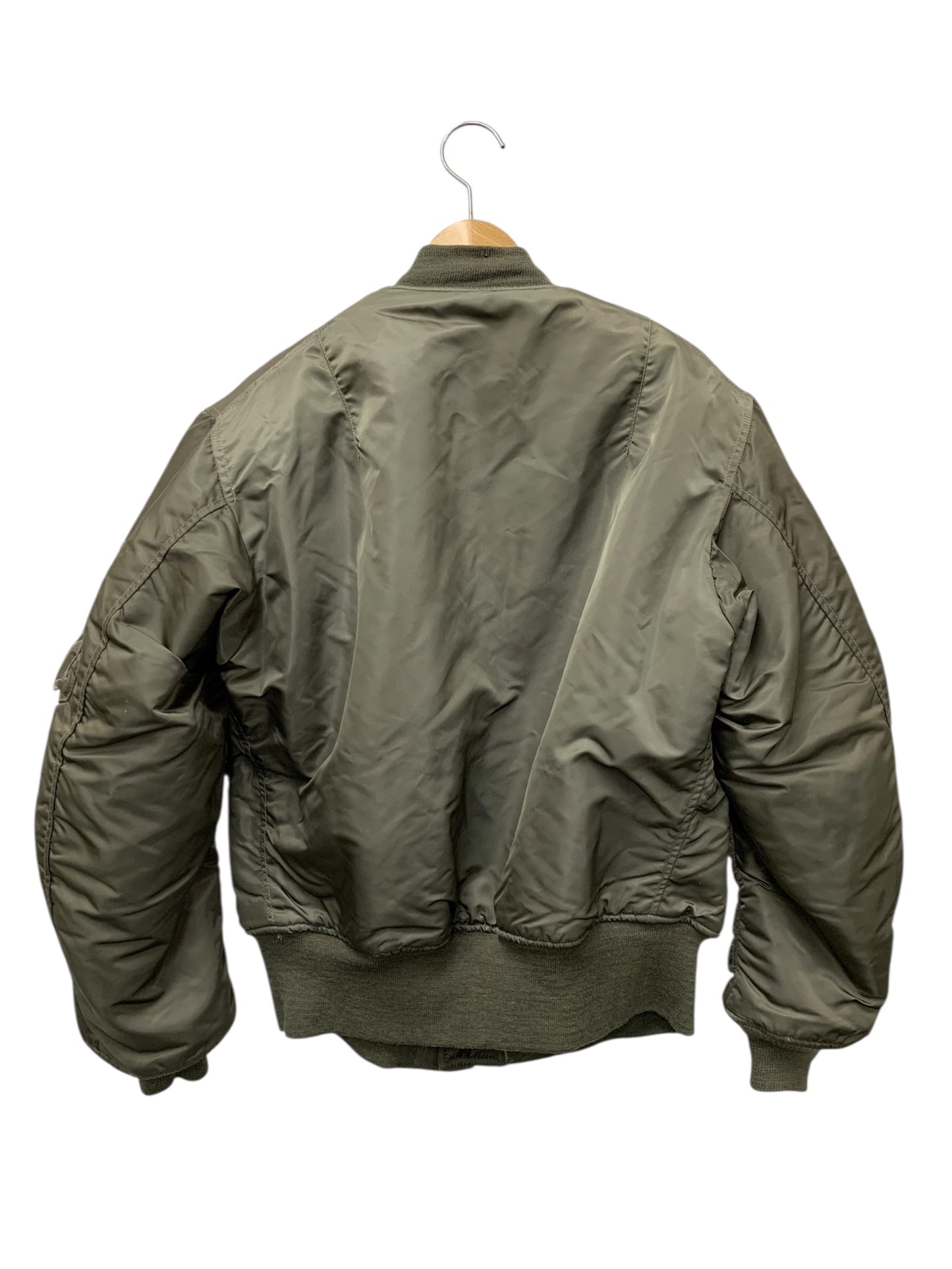 アヴィレックス ブルゾン M カーキグリーン レザージップ ITN5QXLA3LL0