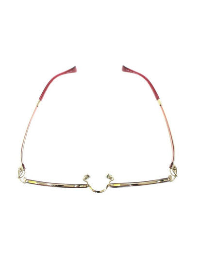 ラインアートシャルマン Vivace XL1603 メガネ ローズ/ゴールド メタルフレーム スクエア ITW2HS5WZFTE