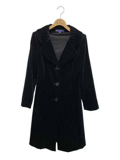 エムズグレイシー 629505 コート 38 ブラック 衿付き ステンカラー ベロア ITU2NU8FZJTI 【SALE】